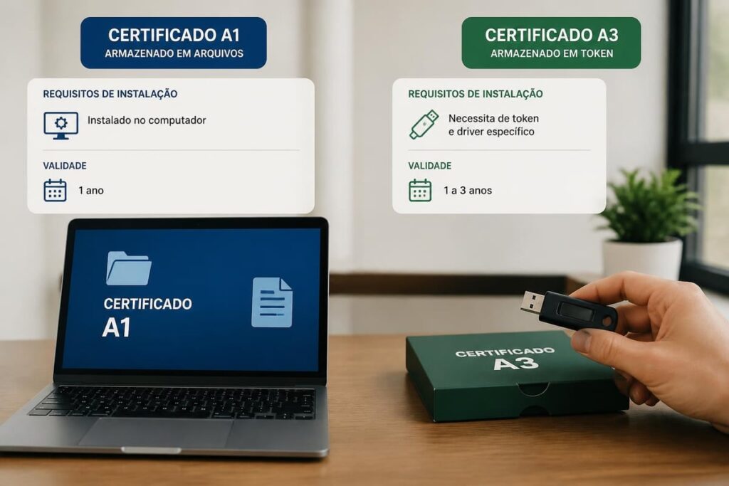 Instalação do certificado digital no computador