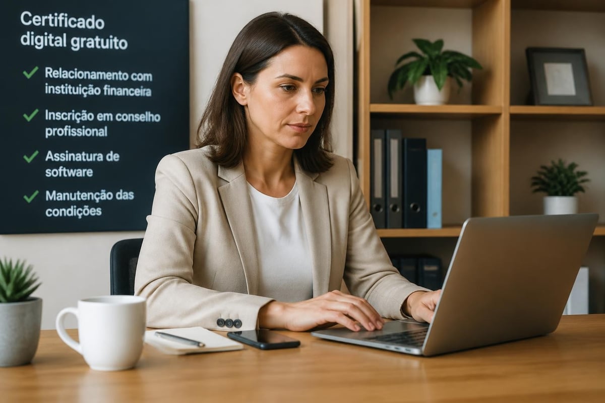 Condições para obter certificado gratuito
