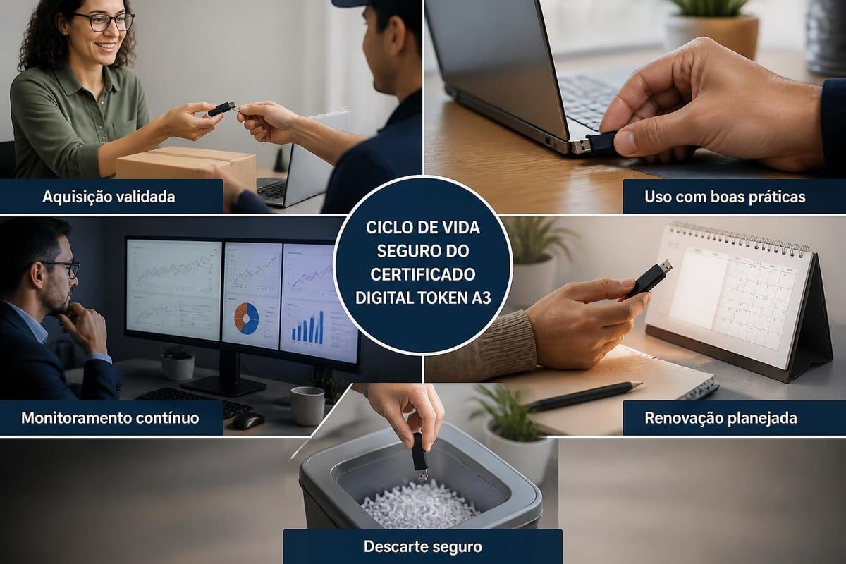 Gestão segura token A3